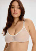 Blush The Mesh Sheer Wireless Bralette White