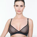 Sexy Sheer Wire-Free Triangle Bra Addiction Glamour